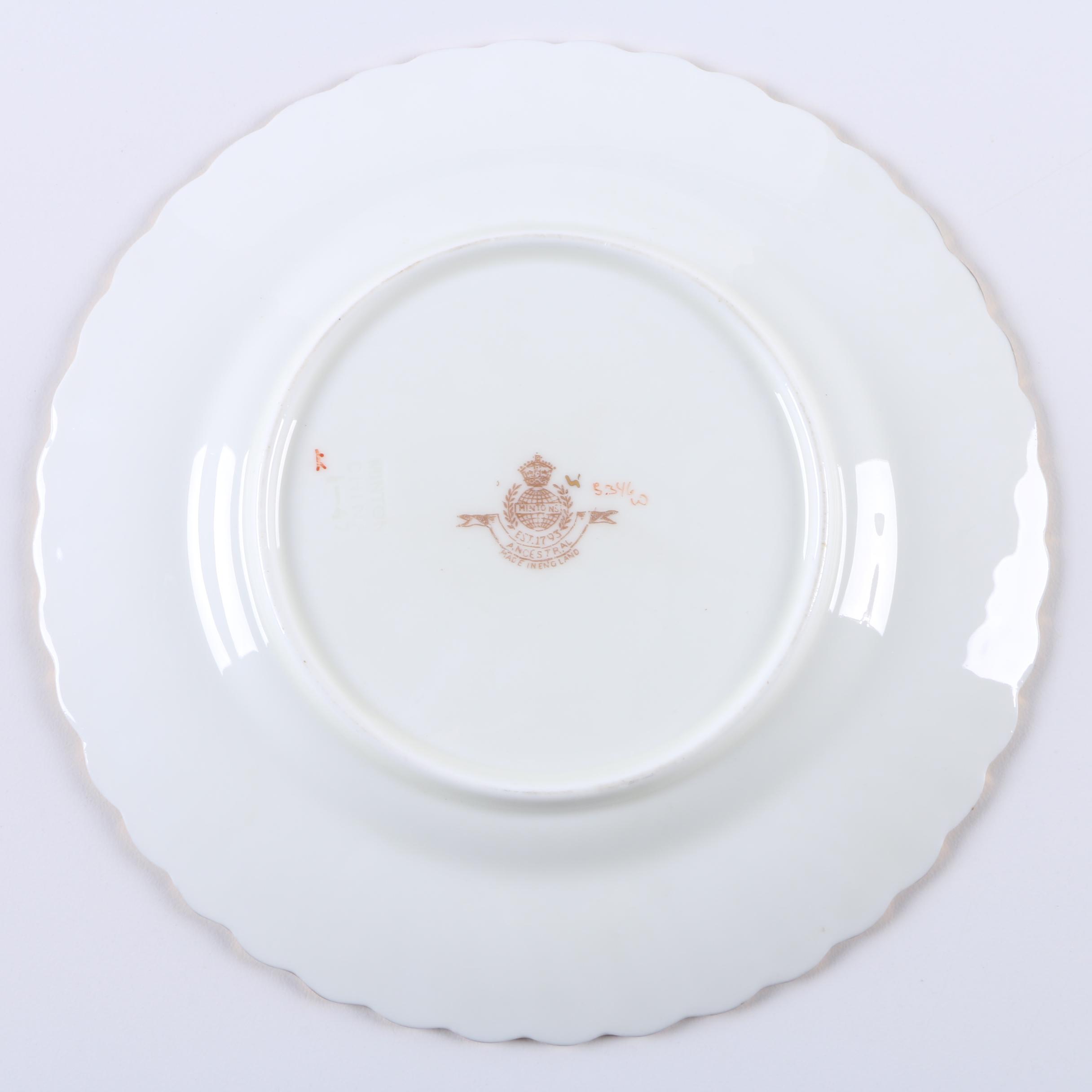 Minton "Ancestral" Porcelain Salad Plates