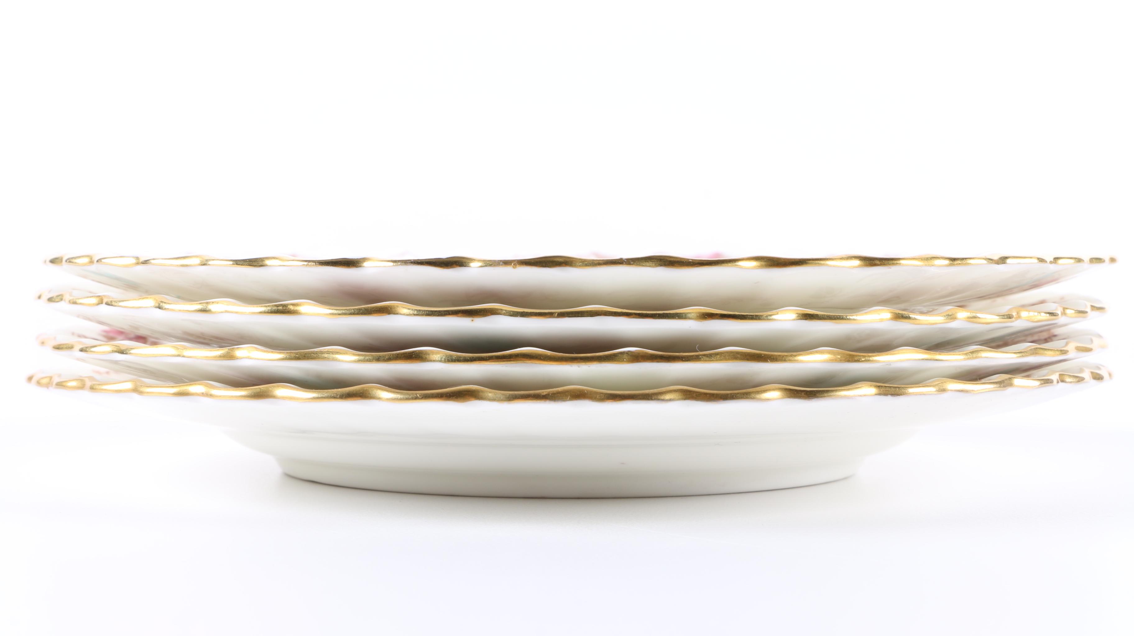 Minton "Ancestral" Porcelain Salad Plates