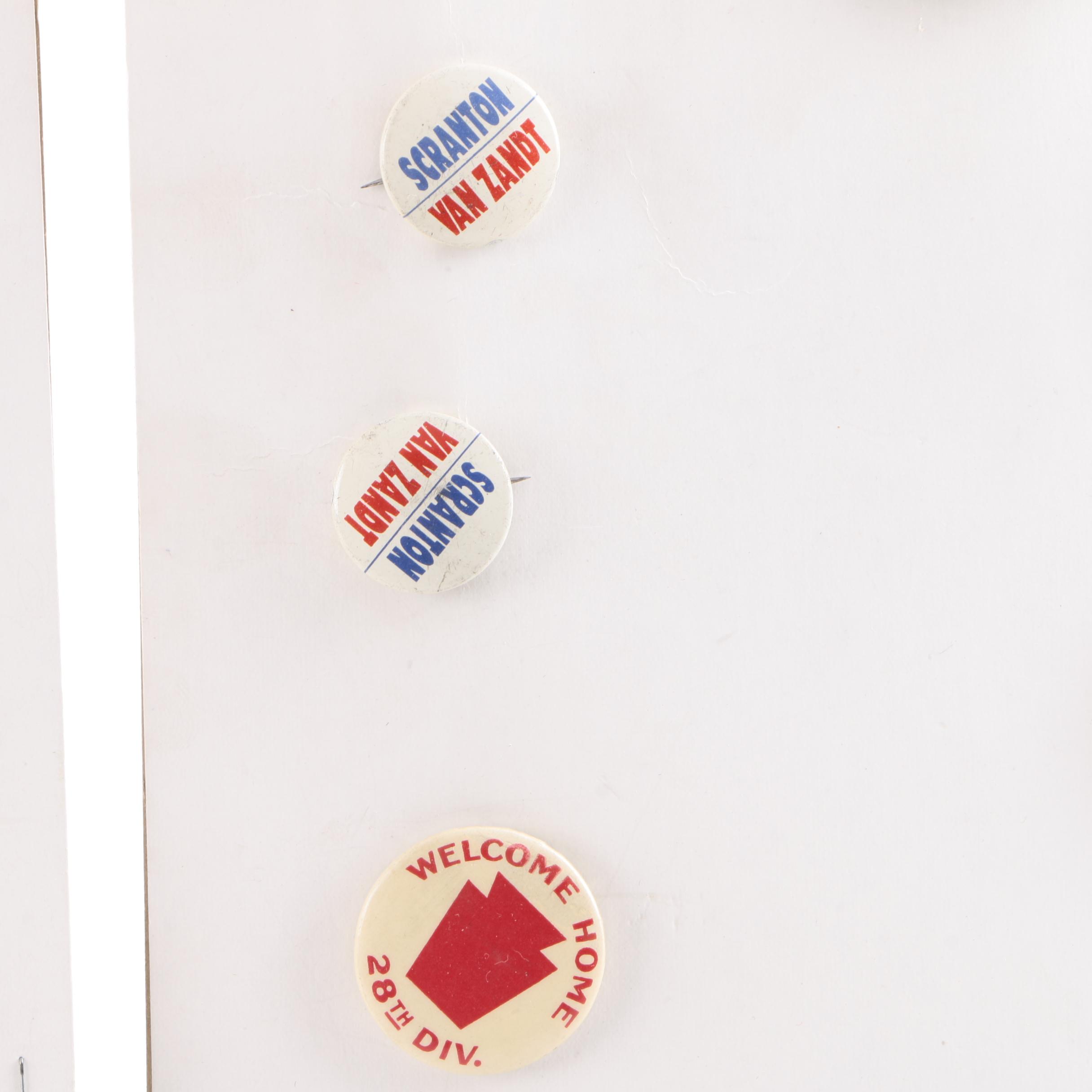 Assortment of Vintage Election Pins