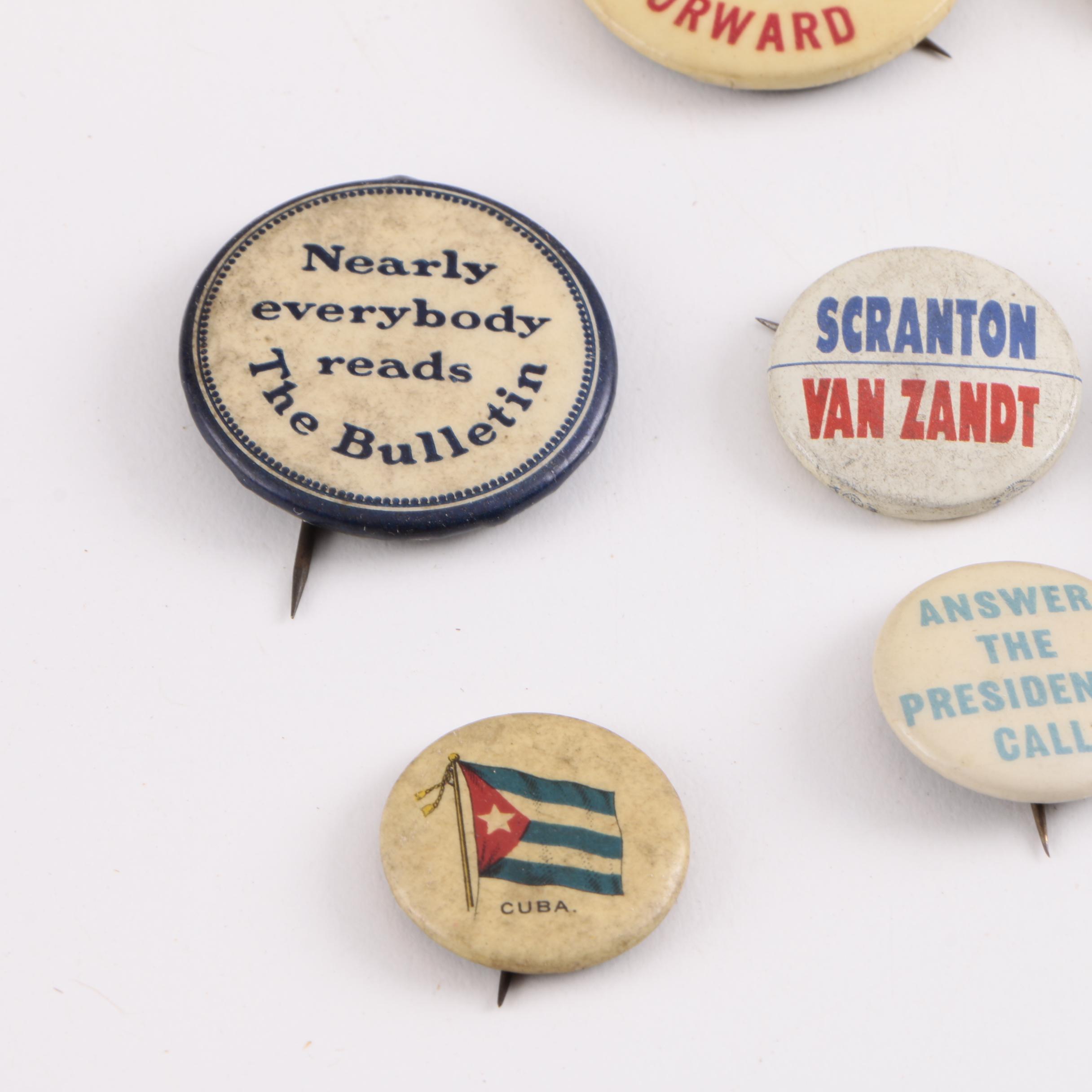 Assortment of Vintage Election Pins