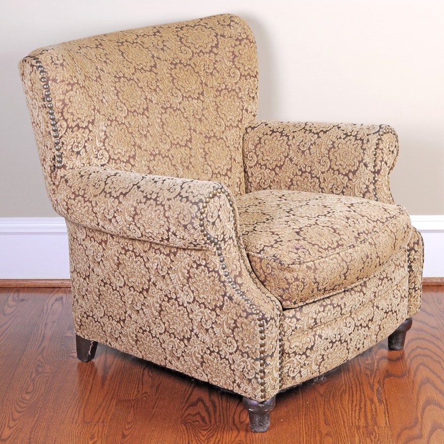 Robin Bruce Floral Motif Wingback Armchair