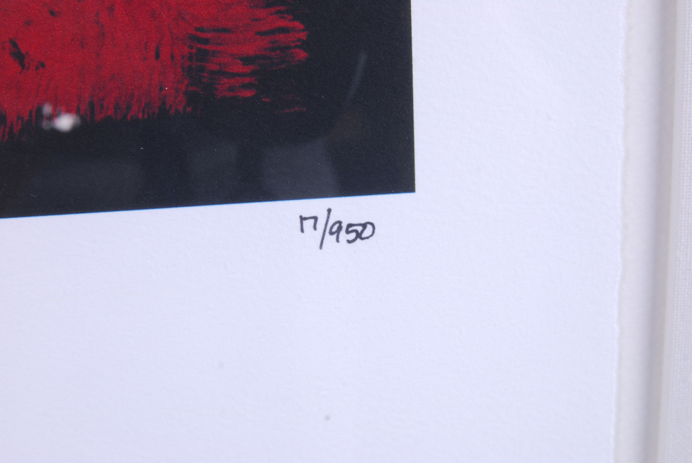 Signed Arthur Albin Offset Lithograph "Rose Study"