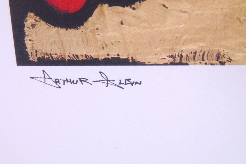 Arthur Albin Signed Still Life Offset Lithograph