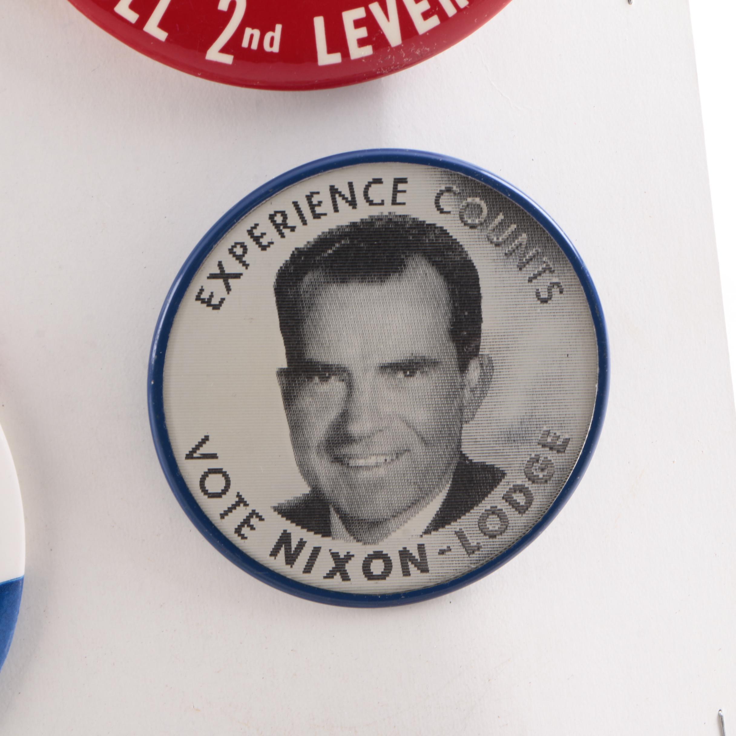 Assorted Vintage Political Pins