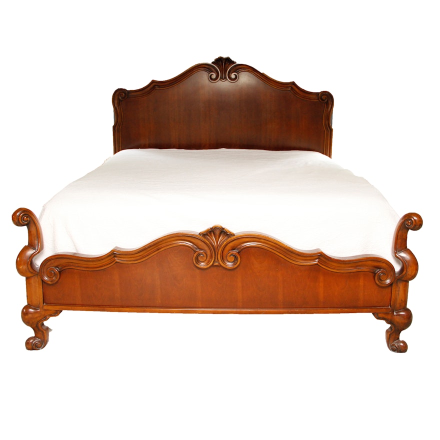 Ornate Wooden King Size Bed Frame