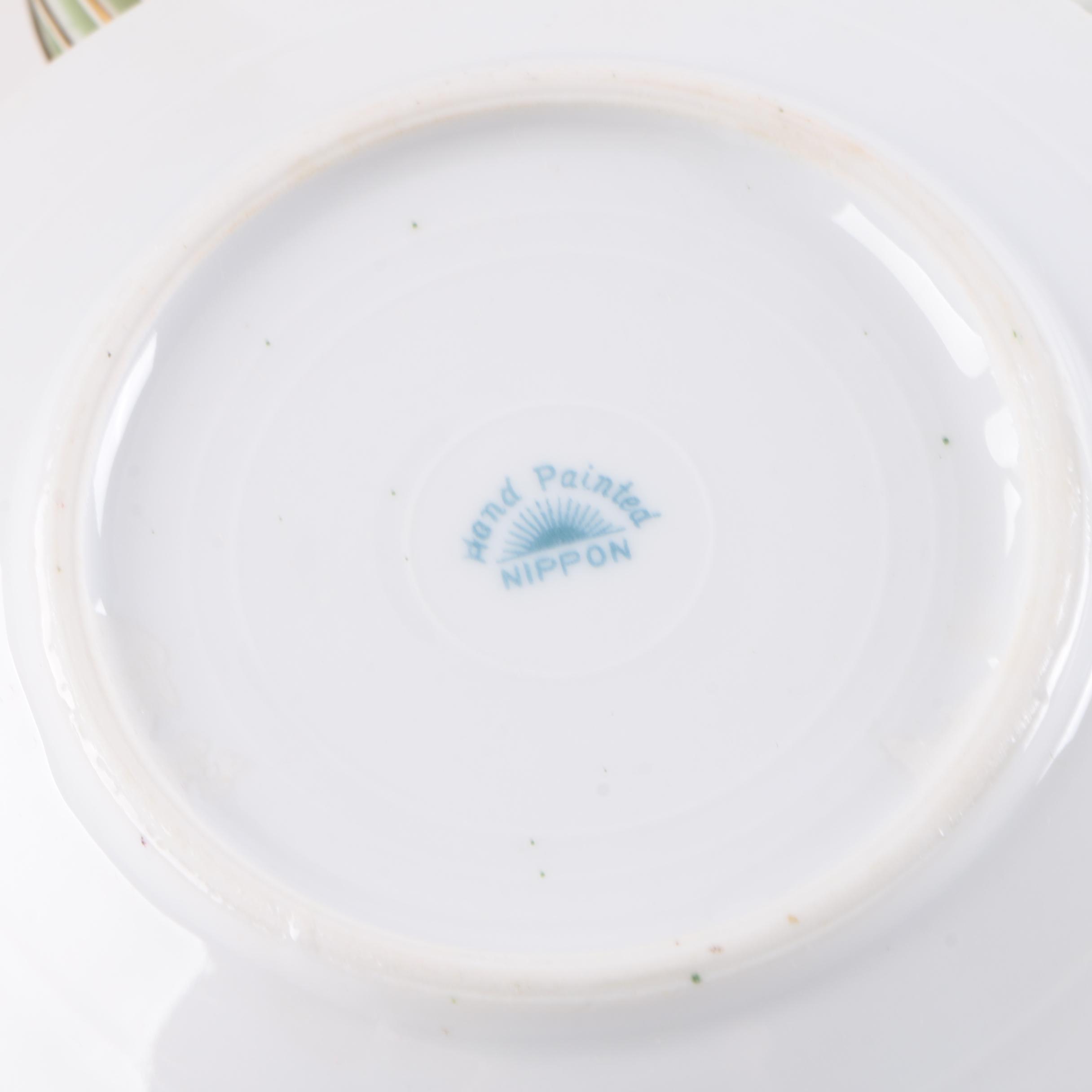 Hand-Painted Nippon Floral Ceramic Service Set