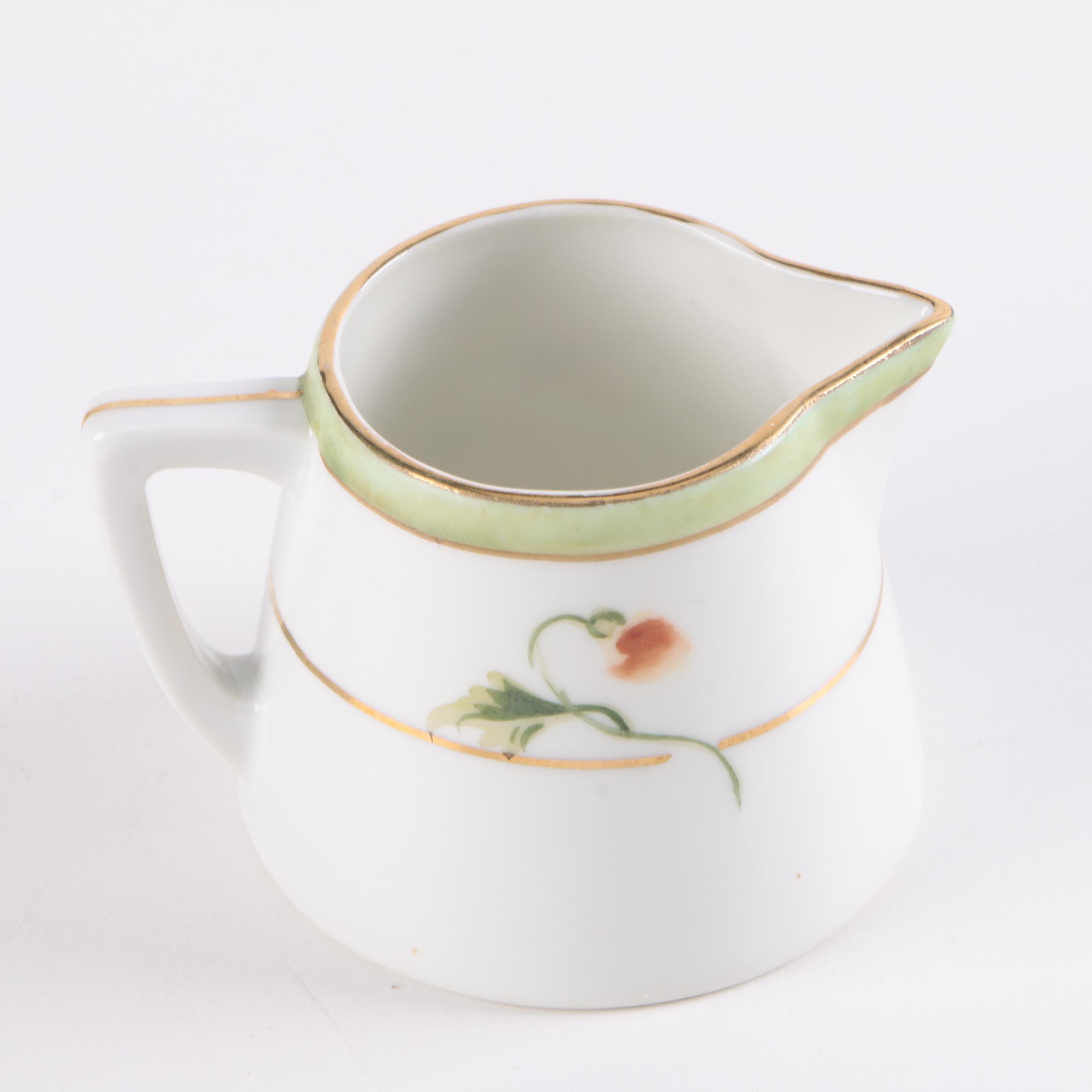 Hand-Painted Nippon Floral Ceramic Service Set