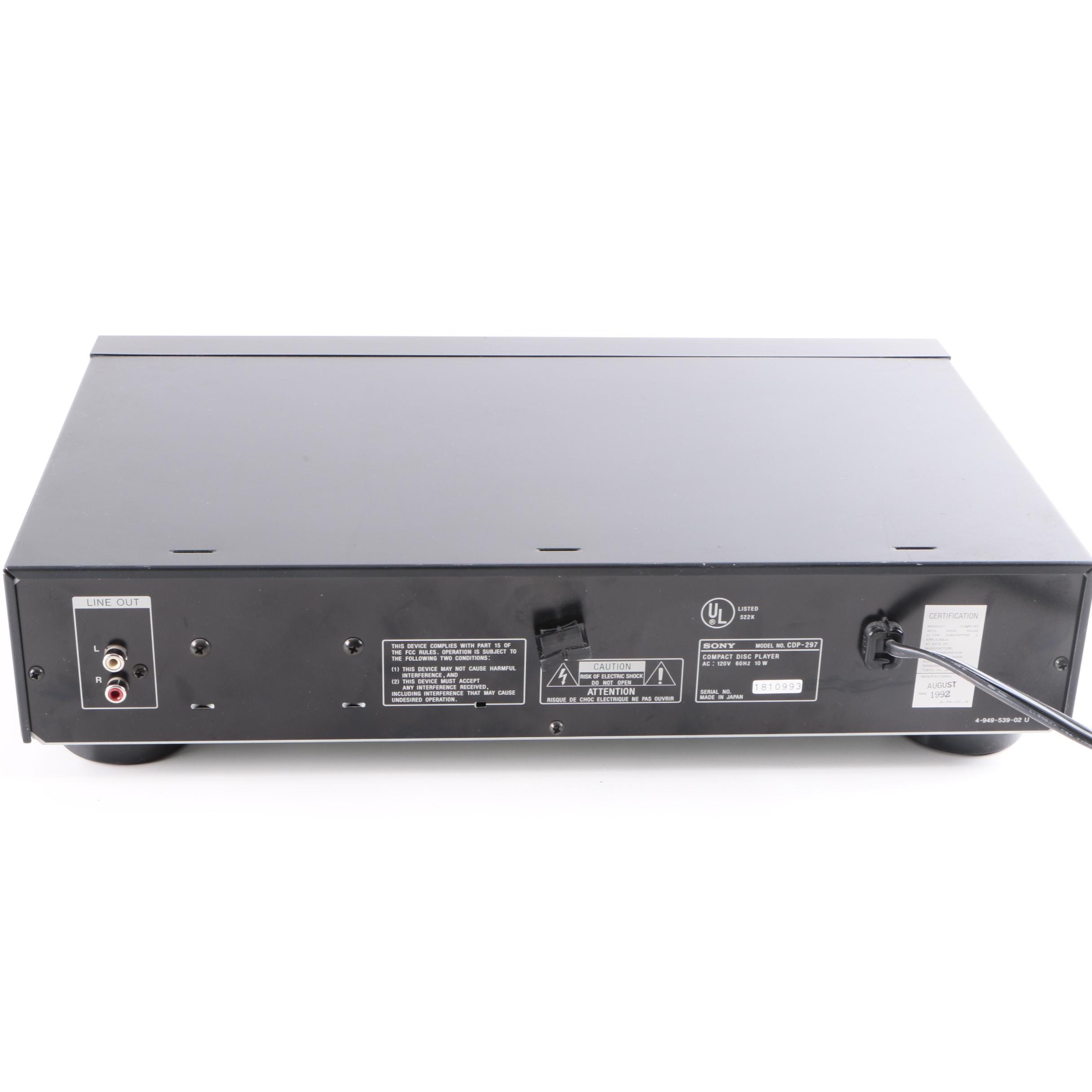 Panasonic, Sony DVD and CD Players