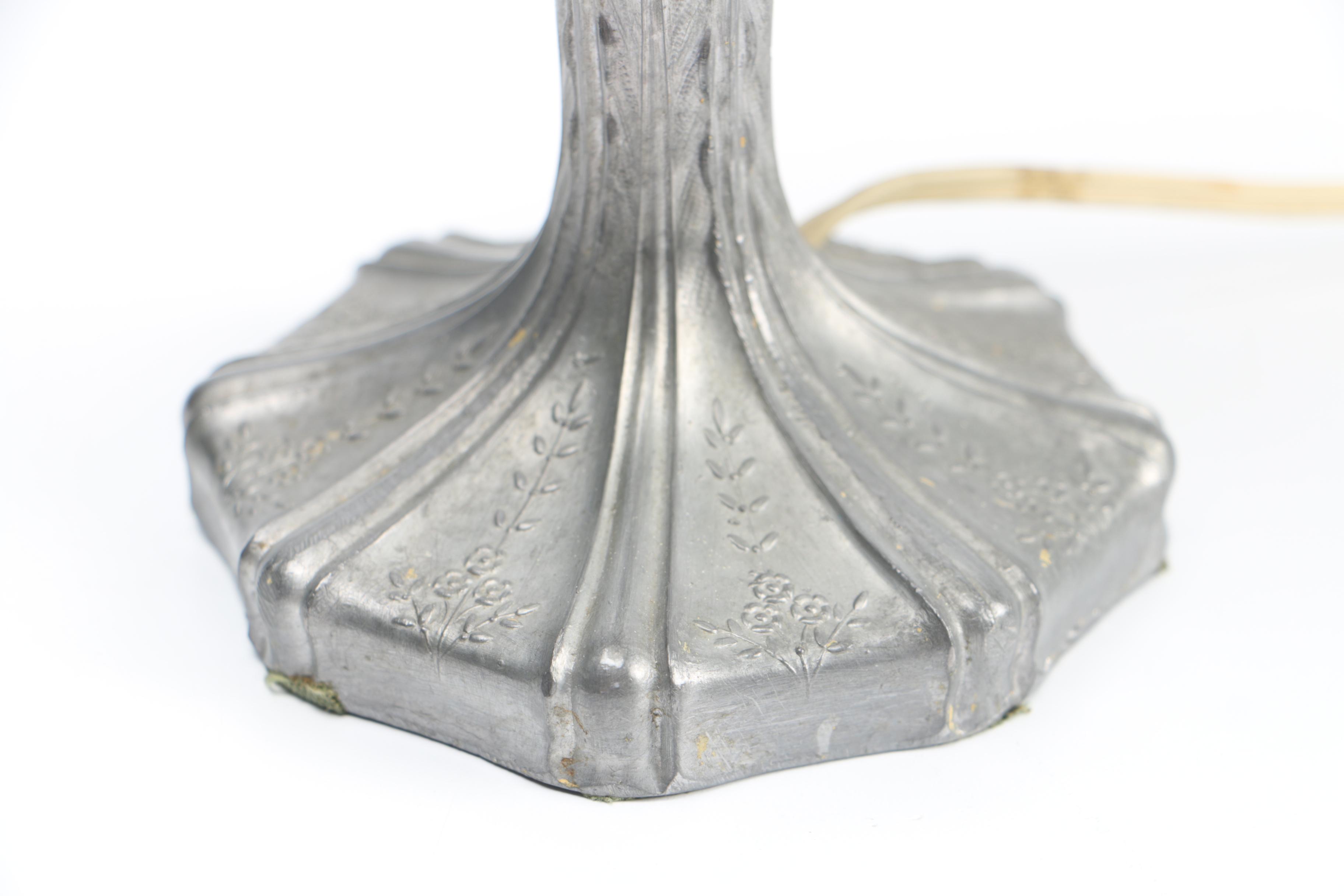 Silver Tone Table Lamp