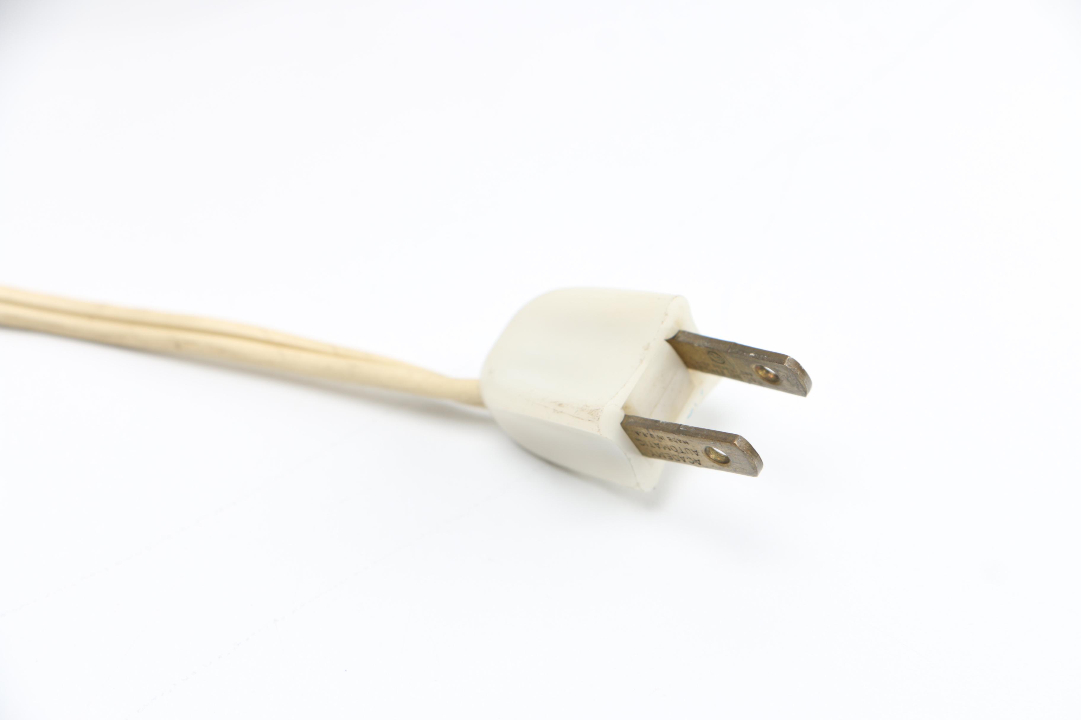 Silver Tone Table Lamp