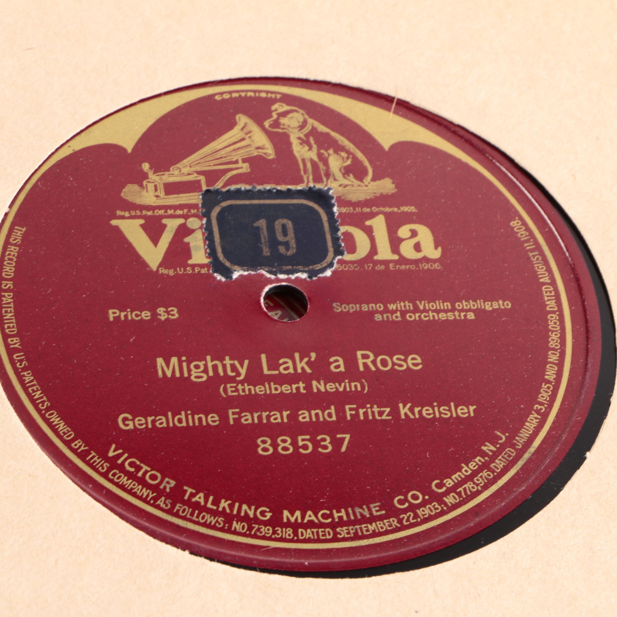 Vintage 78 rpm Records in Album Binder