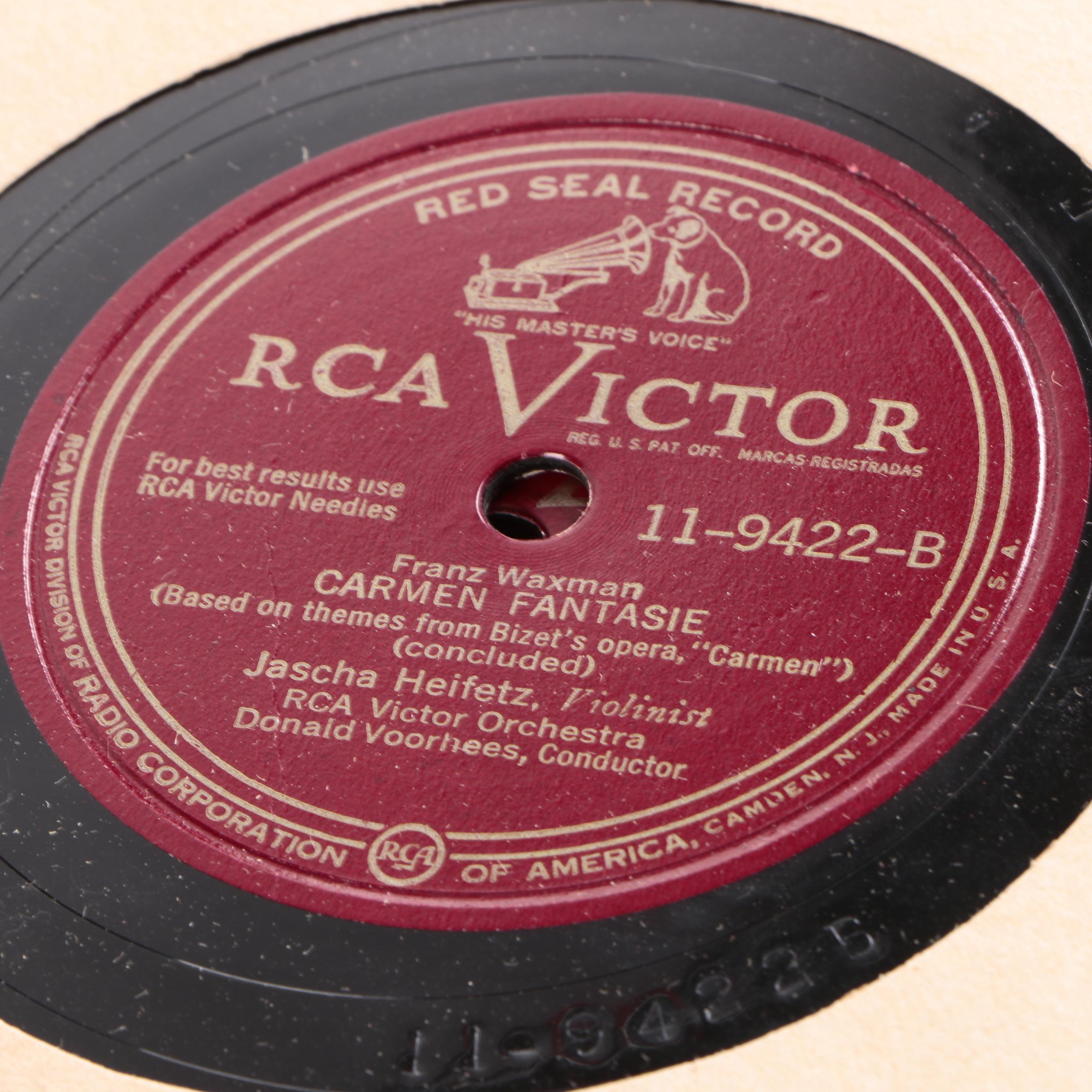 Vintage 78 rpm Records in Album Binder