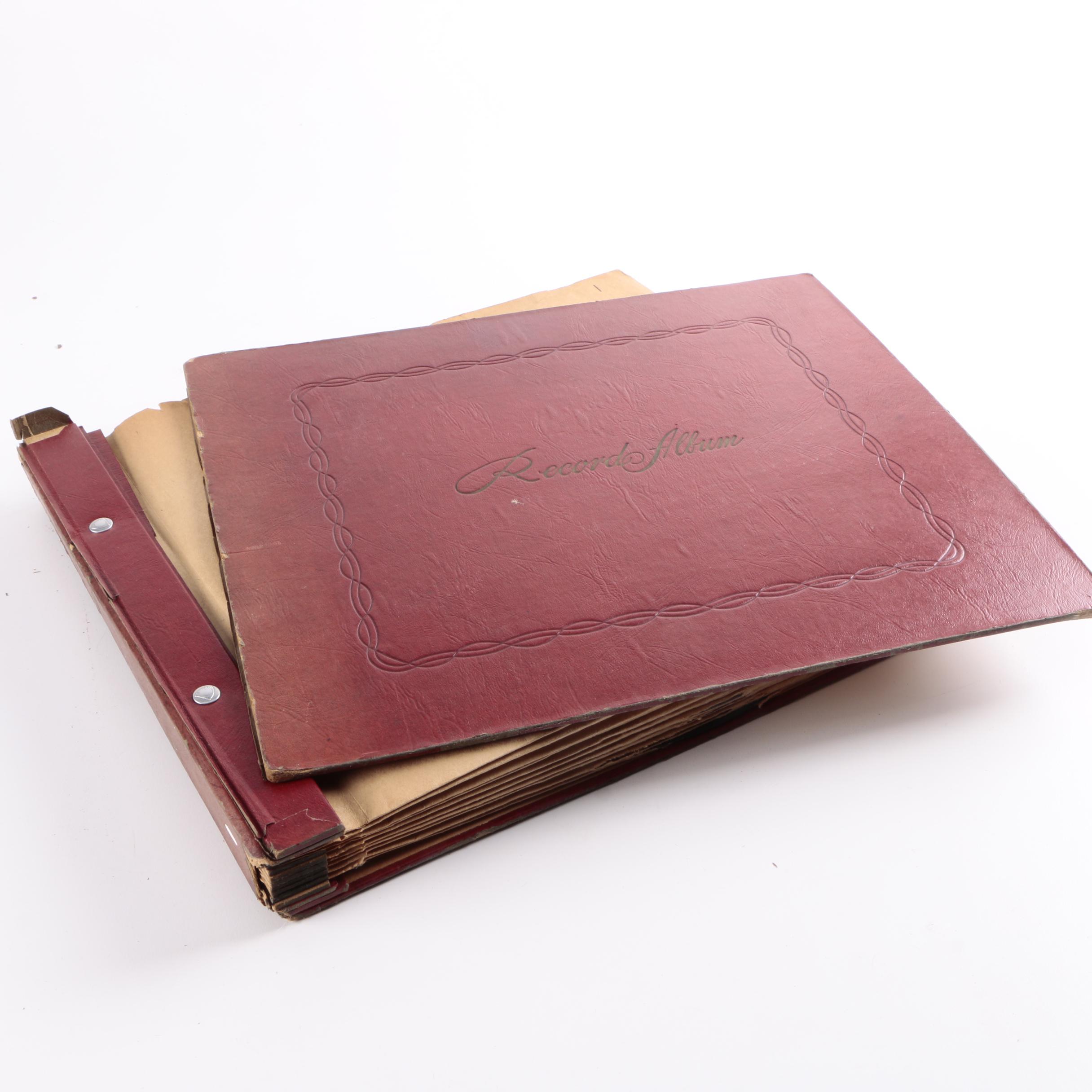 Vintage 78 rpm Records in Album Binder