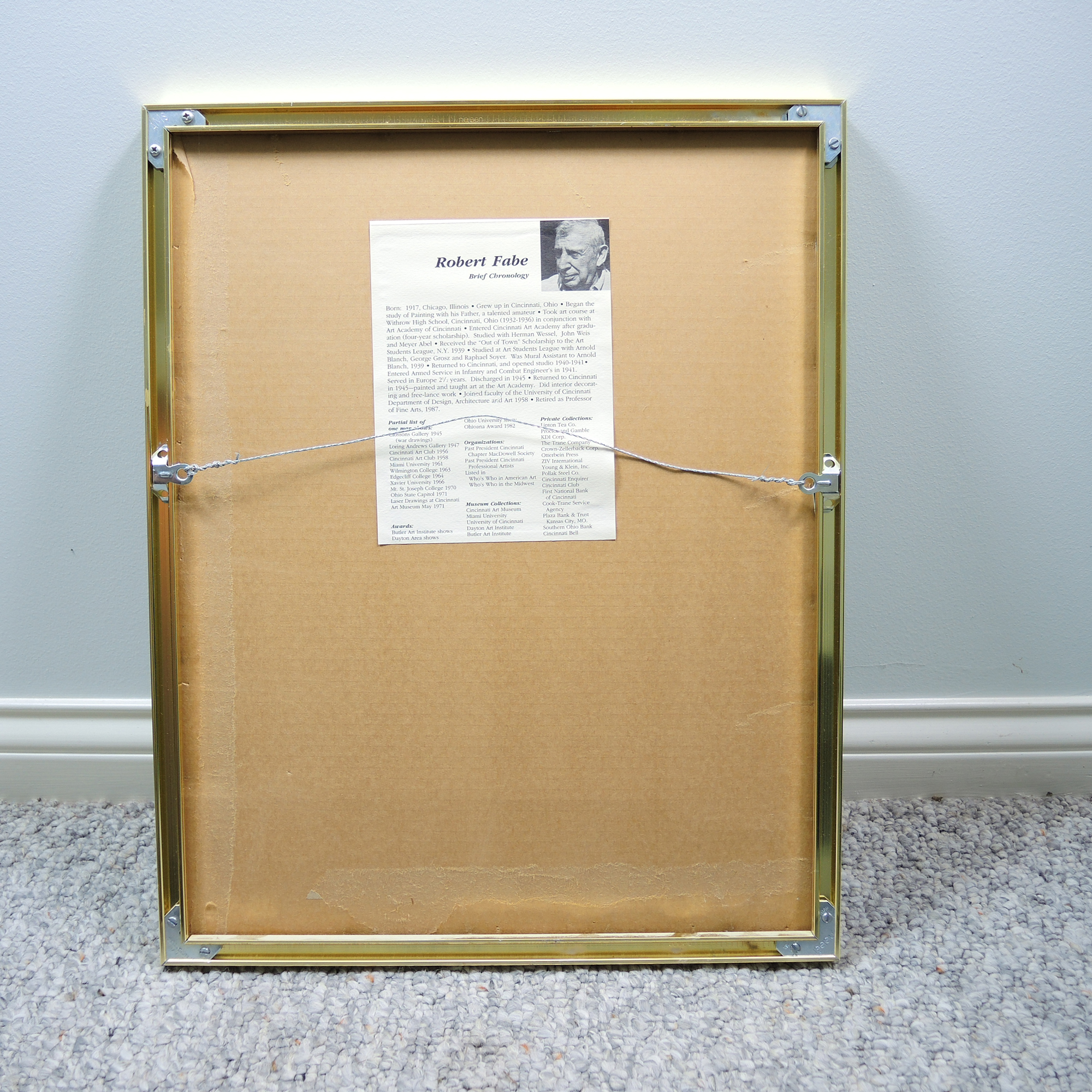 Robert Fabe Original Signed Painting