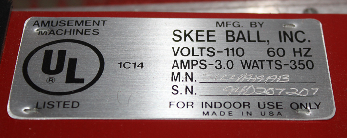 Vintage Skee-Ball Game