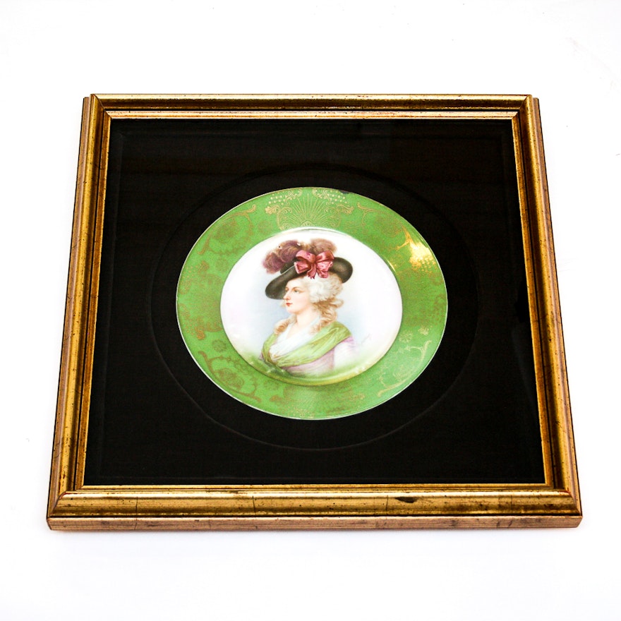 Framed Victorian Plate