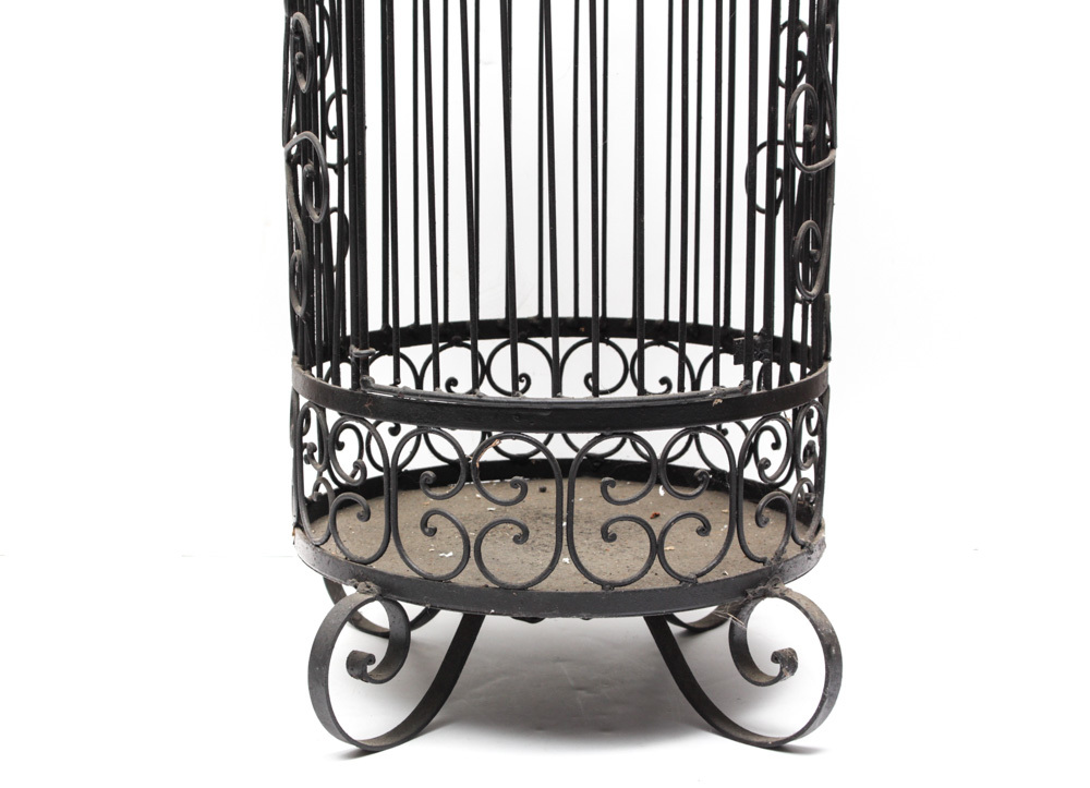 Victorian Style Wrought Iron Bird Cage