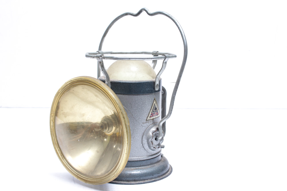 Mid Century Lanterns, Flashlight and Metal Box Assortment