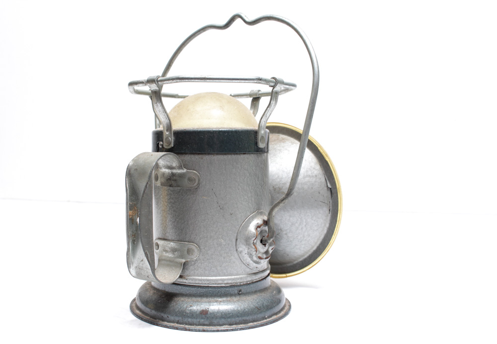 Mid Century Lanterns, Flashlight and Metal Box Assortment
