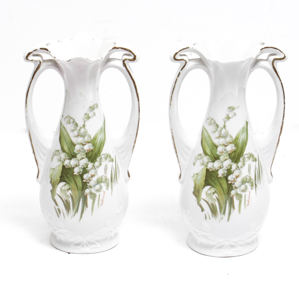 Porcelain Mantel Vases
