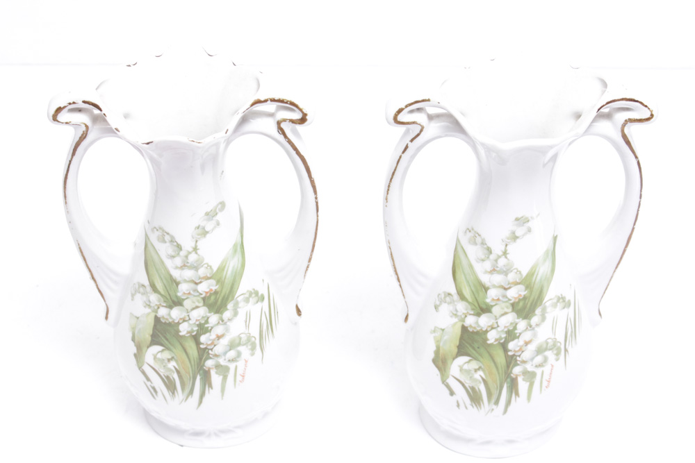 Porcelain Mantel Vases