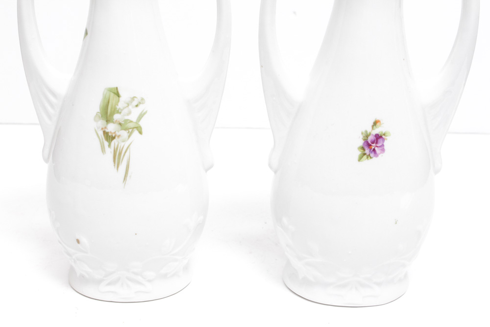 Porcelain Mantel Vases