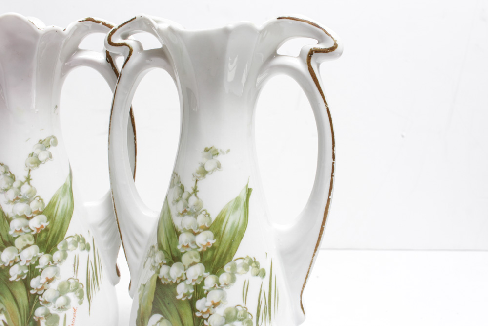 Porcelain Mantel Vases
