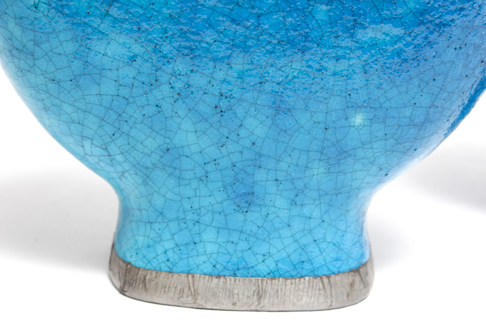 La Chenal Turquoise Vase Pair