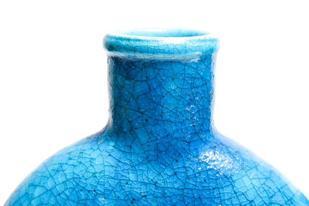 La Chenal Turquoise Vase Pair