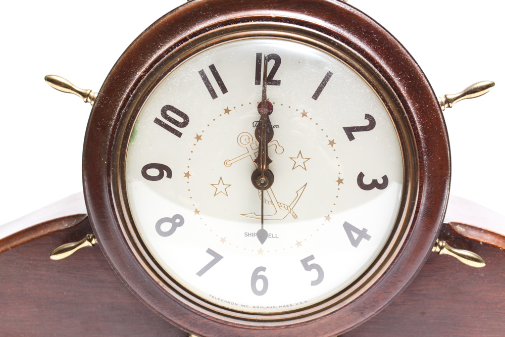 Telechron "Ships Bell" Mantle Clock