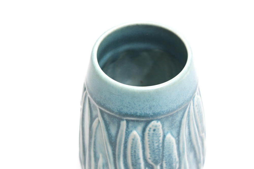 Vintage Rookwood Pottery Cattail Vase