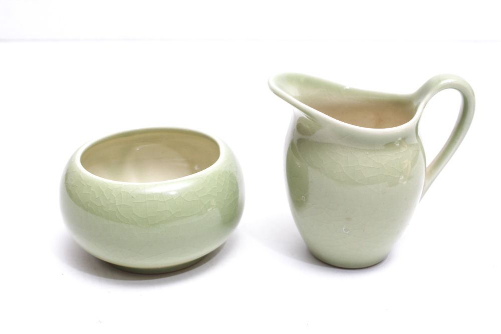 1947 Rookwood Creamer and Sugar Bowl Pair