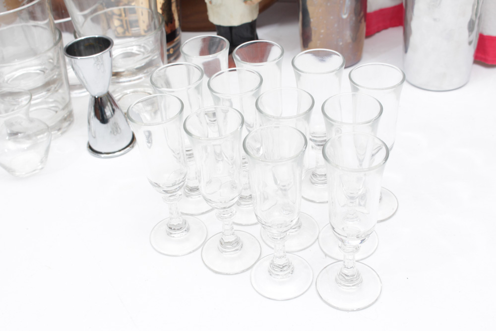 Extensive Mid-Century Barware Collection