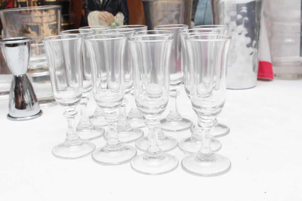 Extensive Mid-Century Barware Collection