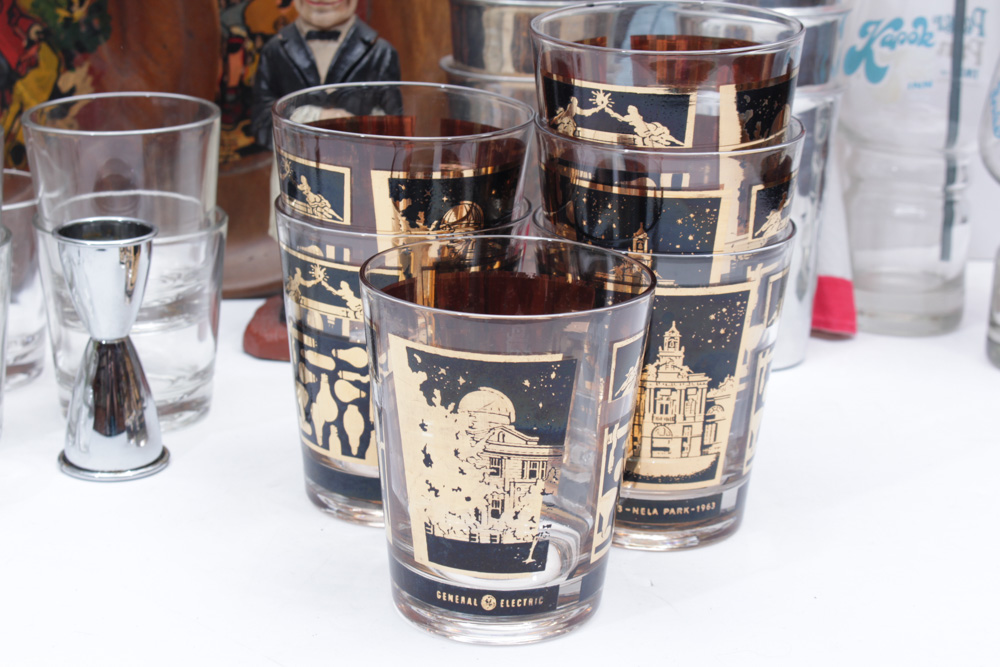 Extensive Mid-Century Barware Collection