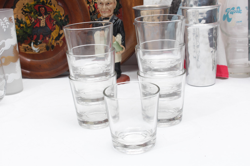 Extensive Mid-Century Barware Collection