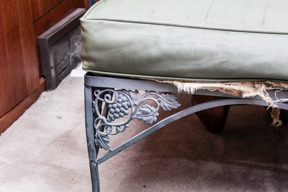 Wrought Iron Patio Sofa and Chairs