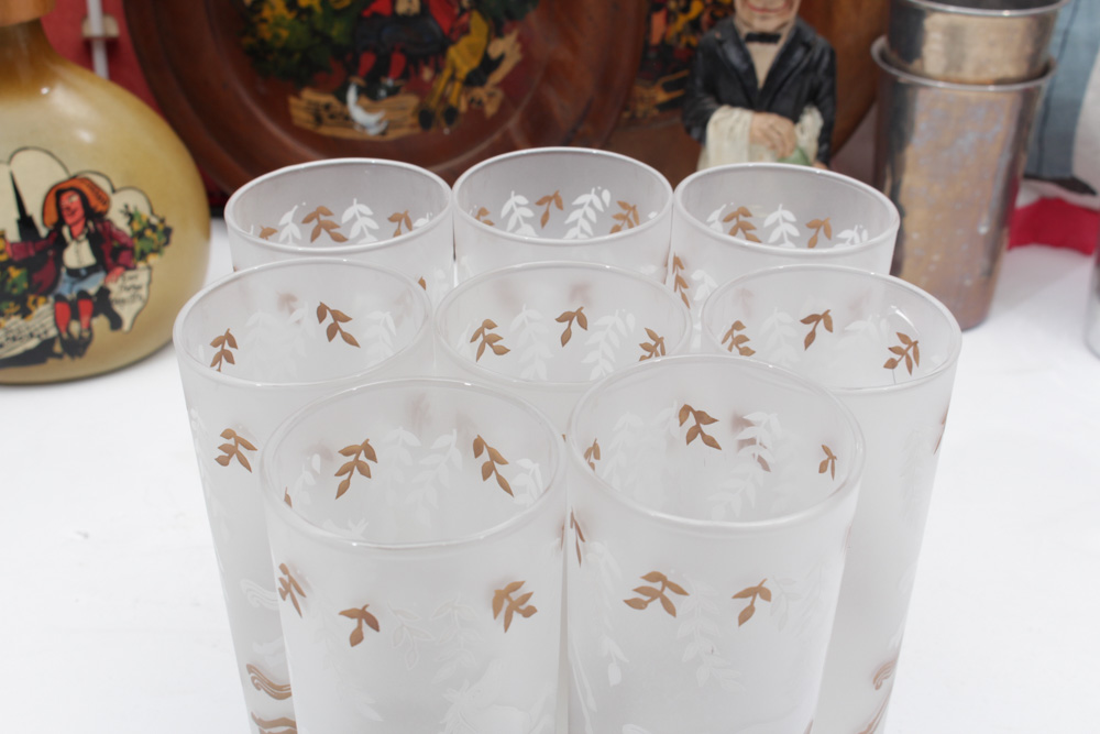 Extensive Mid-Century Barware Collection