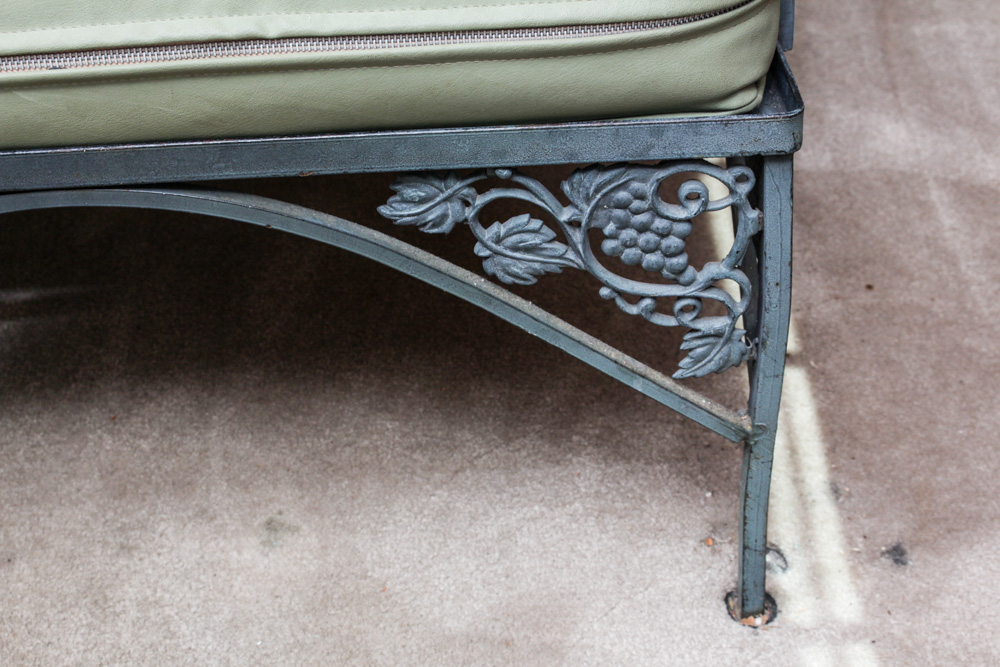 Wrought Iron Patio Sofa and Chairs