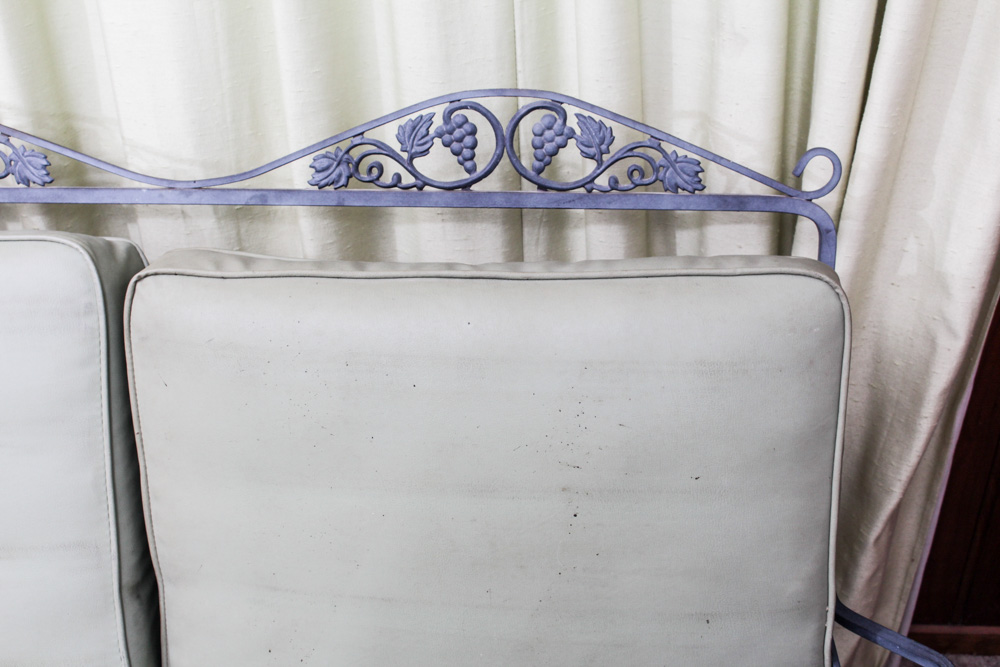 Wrought Iron Patio Sofa and Chairs