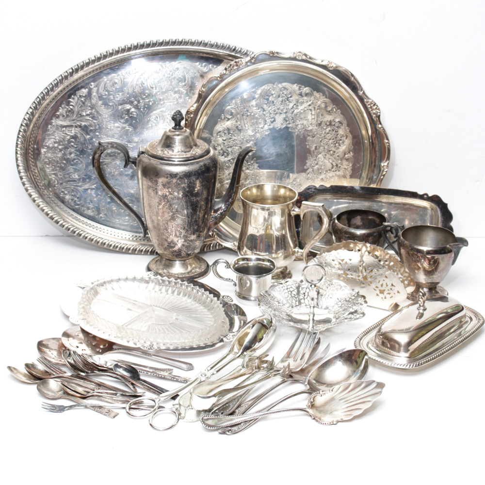 Silver Plate Assortment Featuring William Rogers Co.