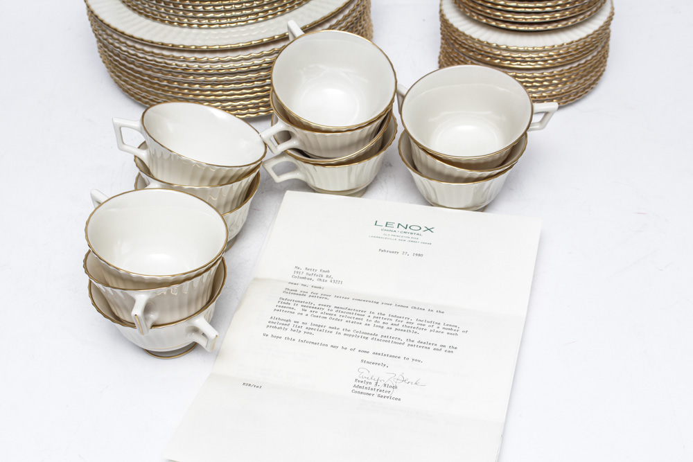 Lenox "Colonnade" China Service