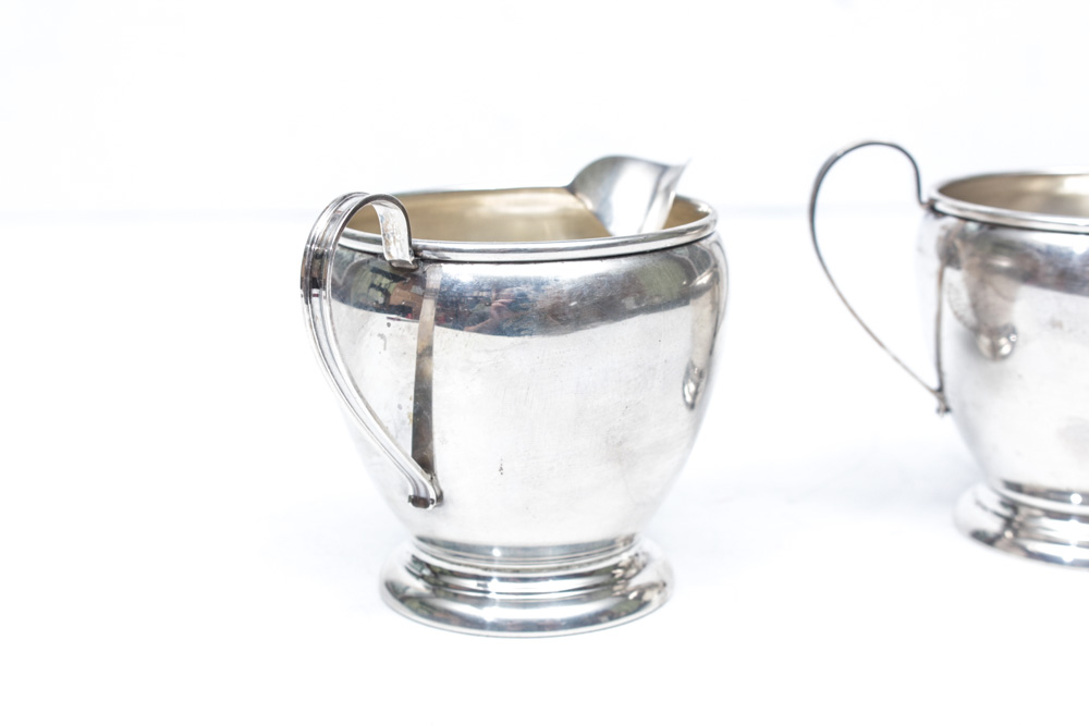 Preisner Sterling Silver Creamer and Sugar