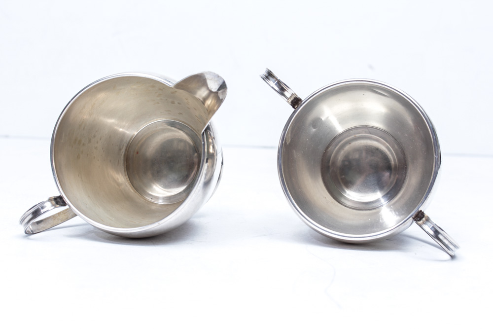 Preisner Sterling Silver Creamer and Sugar