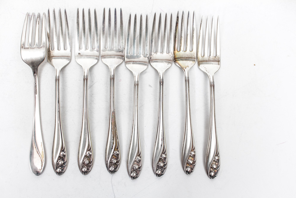 Gorham "Lily of the Valley" Sterling Silver Flatware