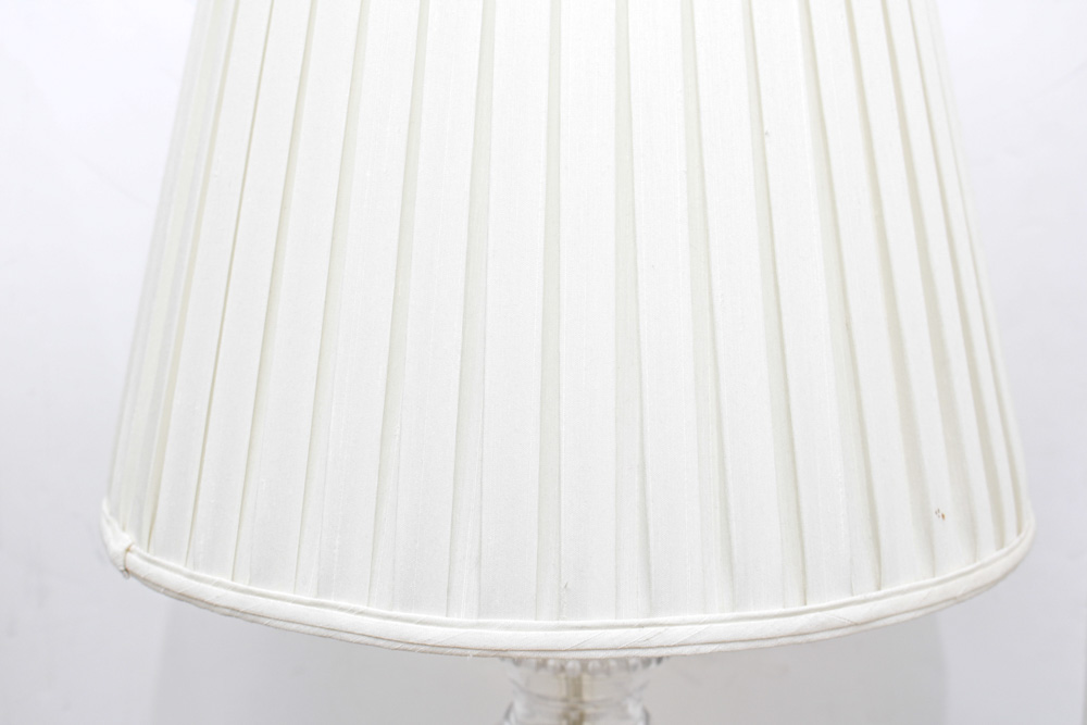 Cut Glass Vintage Lamp Pair