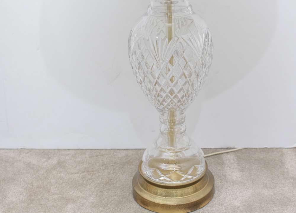 Cut Glass Vintage Lamp Pair