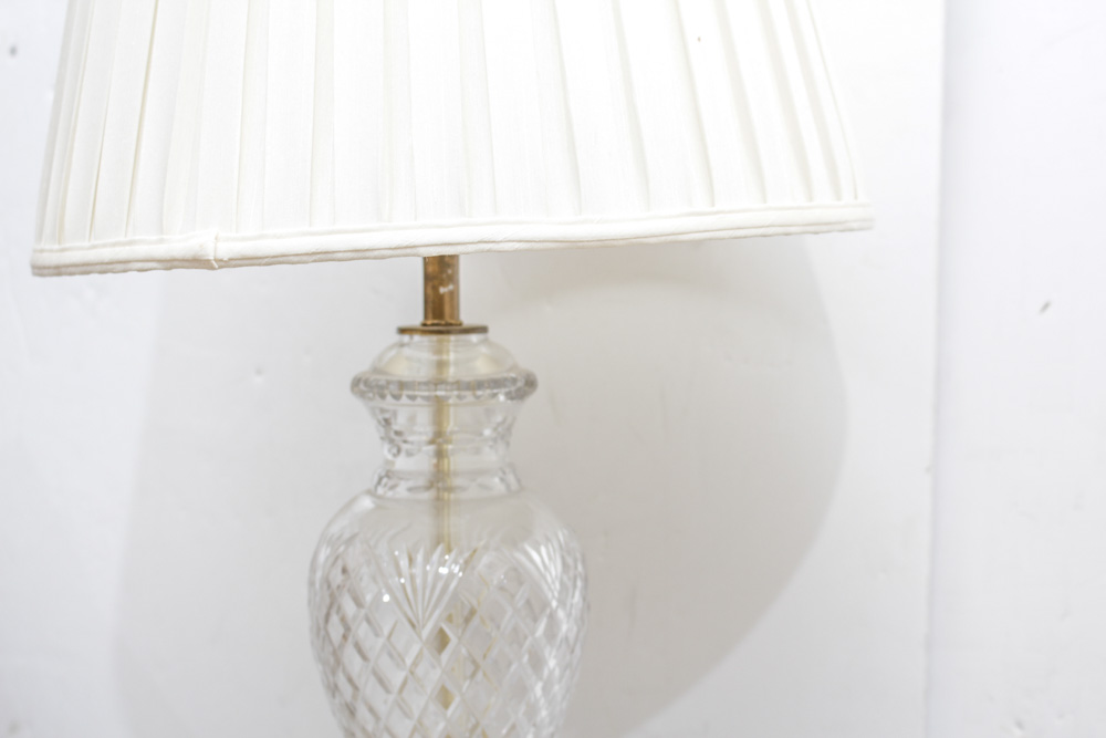 Cut Glass Vintage Lamp Pair