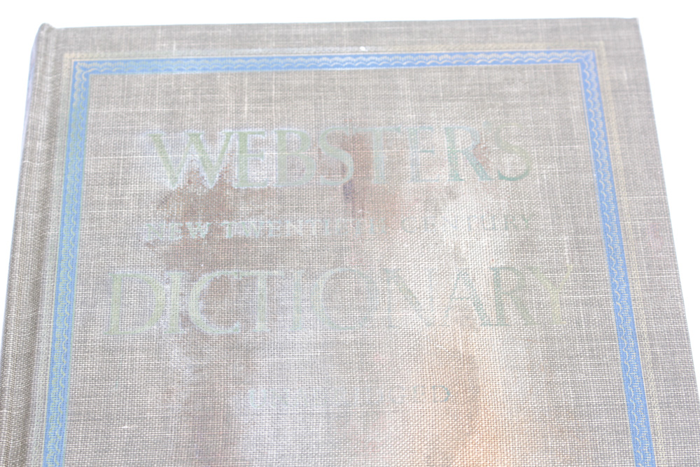 "Webster's Dictionary" with Library of Children's Books
