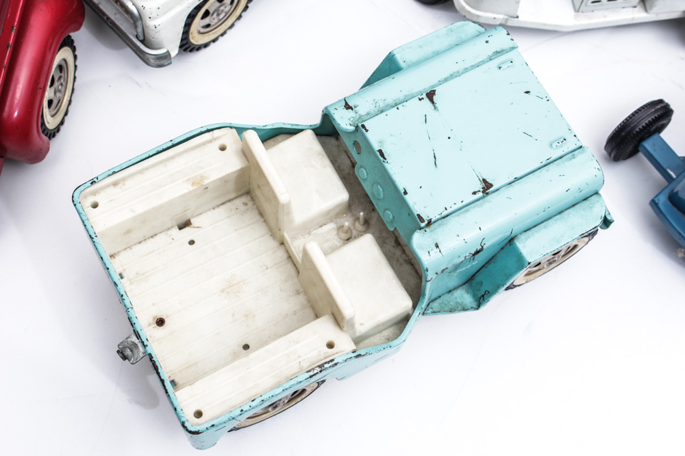 Vintage Structo and Tonka Metal Toy Vehicles